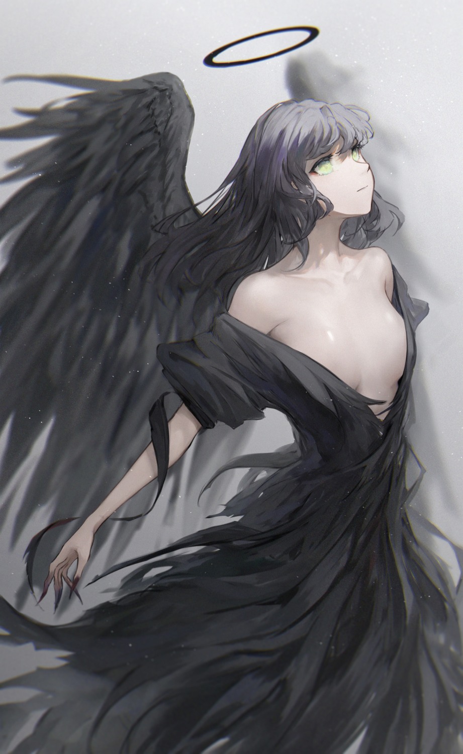 angel dress no_bra tagme wings