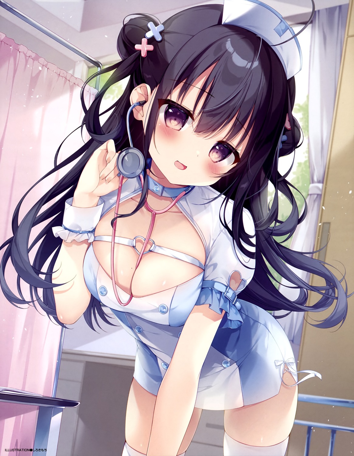 nurse see_through shirosei_mochi thighhighs