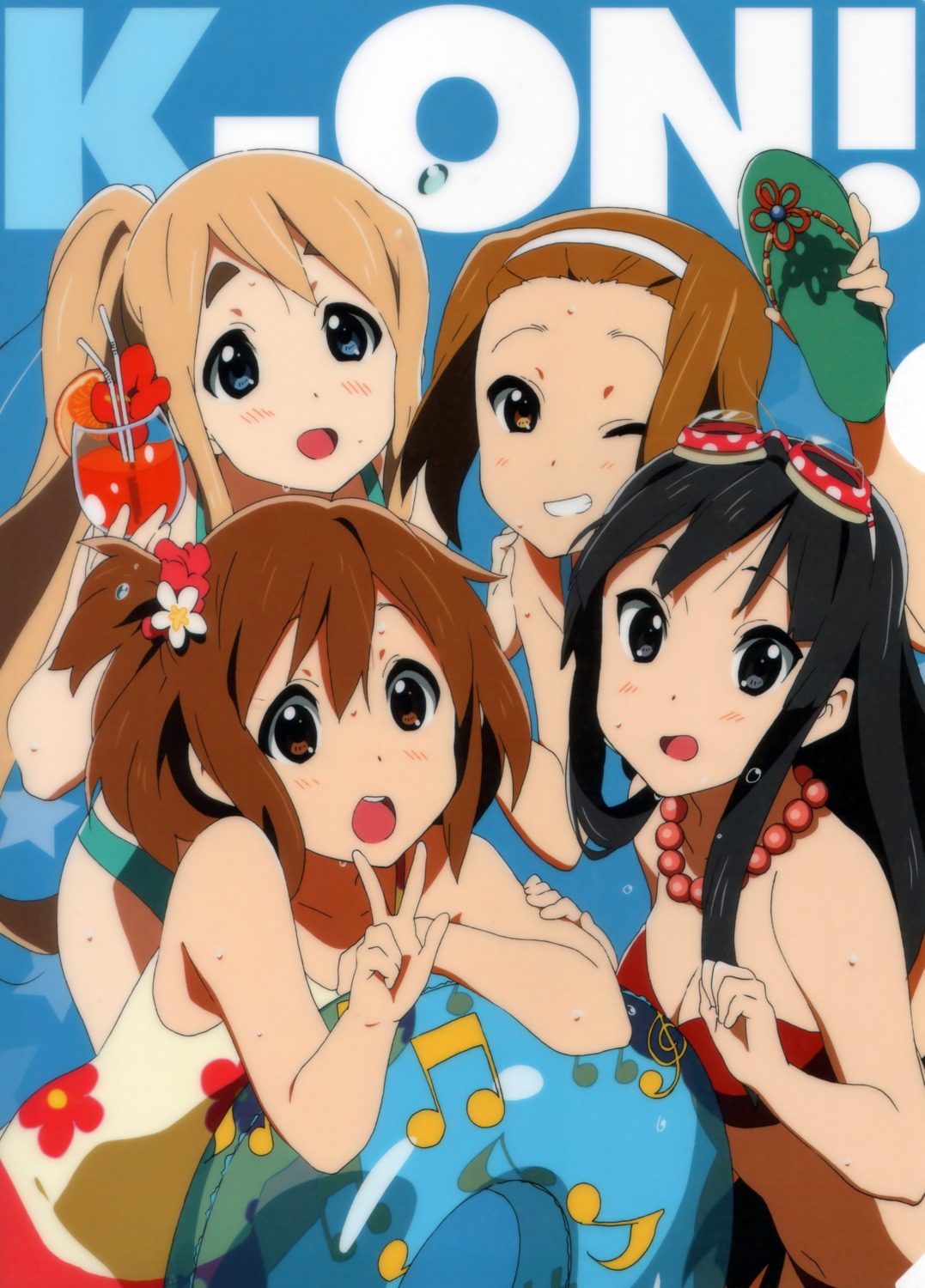 akiyama_mio bikini cleavage hirasawa_yui k-on! kotobuki_tsumugi swimsuits tainaka_ritsu