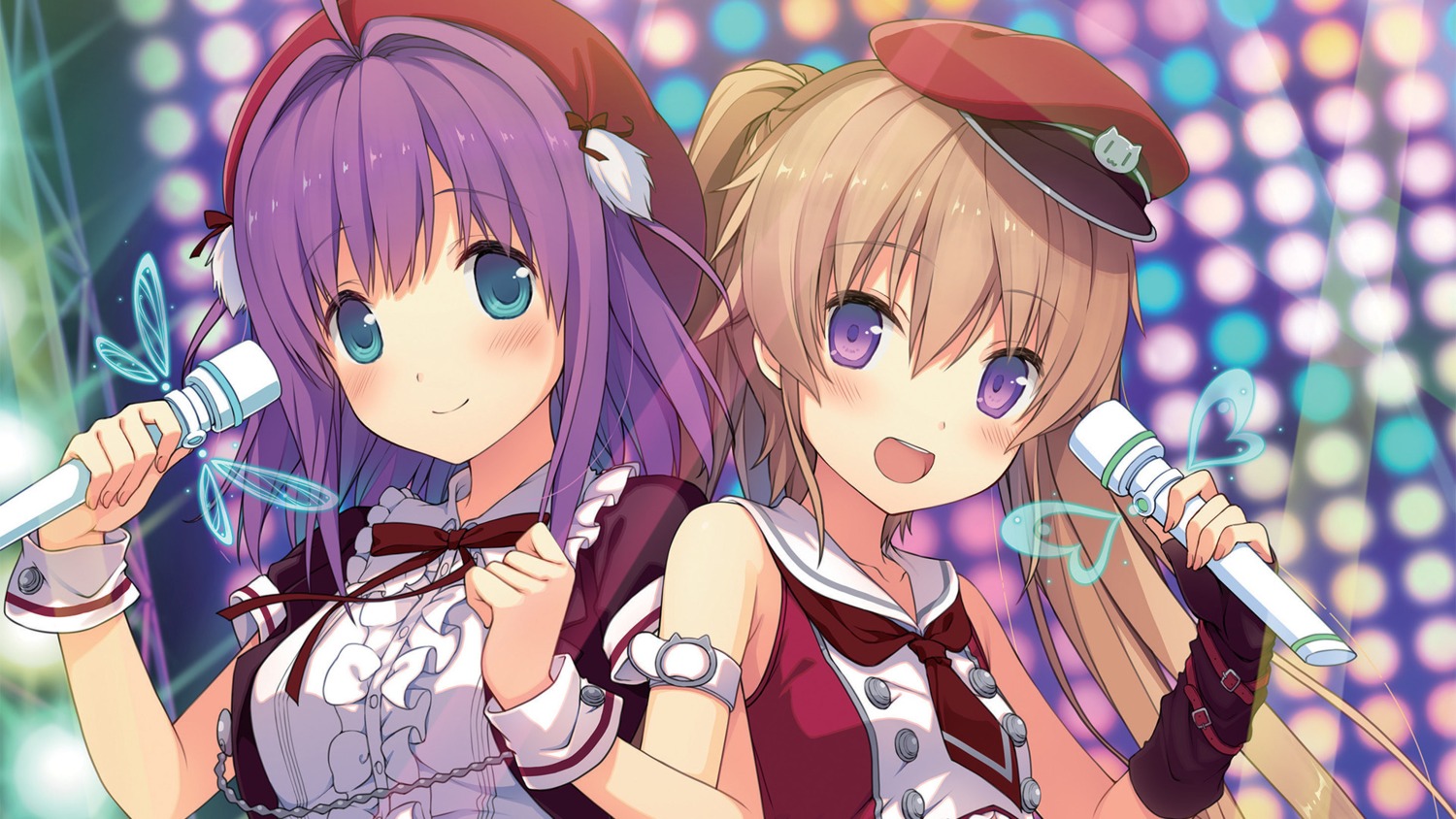 ao_no_kanata_no_four_rhythm arisaka_mashiro ichinose_rika sprite suzumori uniform wallpaper