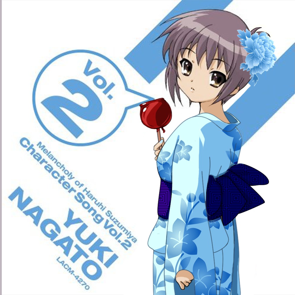 disc_cover jpeg_artifacts nagato_yuki suzumiya_haruhi_no_yuuutsu yukata