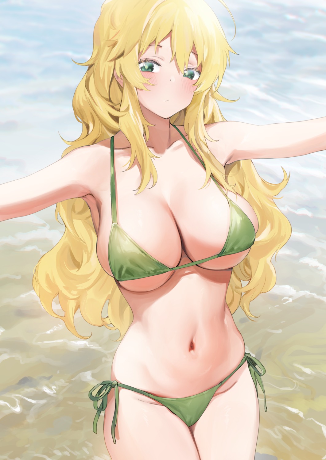 artist_revision bikini djheycha hoshii_miki swimsuits the_idolm@ster