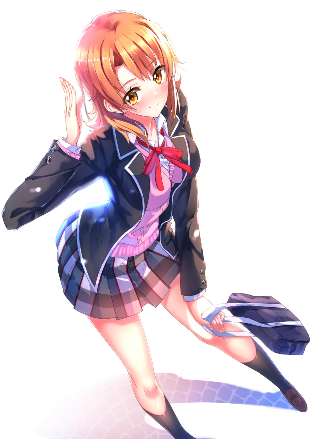 isshiki_iroha seifuku sweater swordsouls yahari_ore_no_seishun_lovecome_wa_machigatteiru.