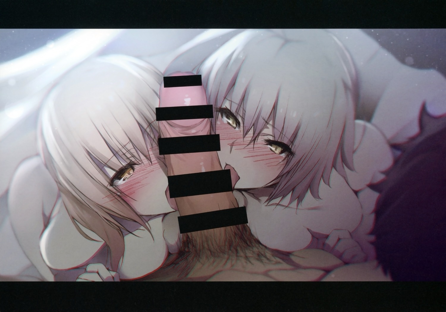 censored fate/grand_order fellatio jeanne_d'arc jeanne_d'arc_(alter)_(fate) kappipe0520 naked penis saber saber_alter