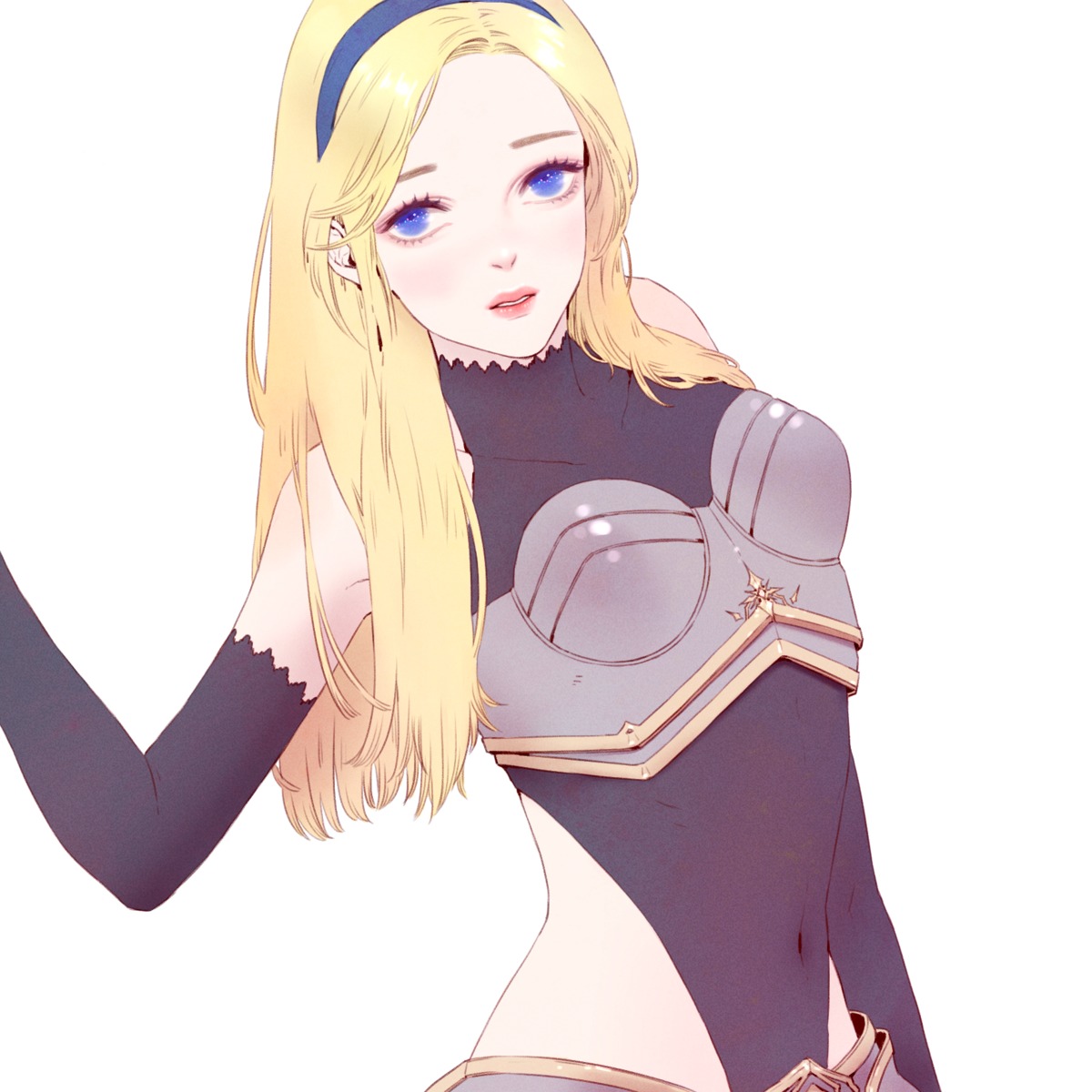 armor heather37 league_of_legends leotard luxanna_crownguard