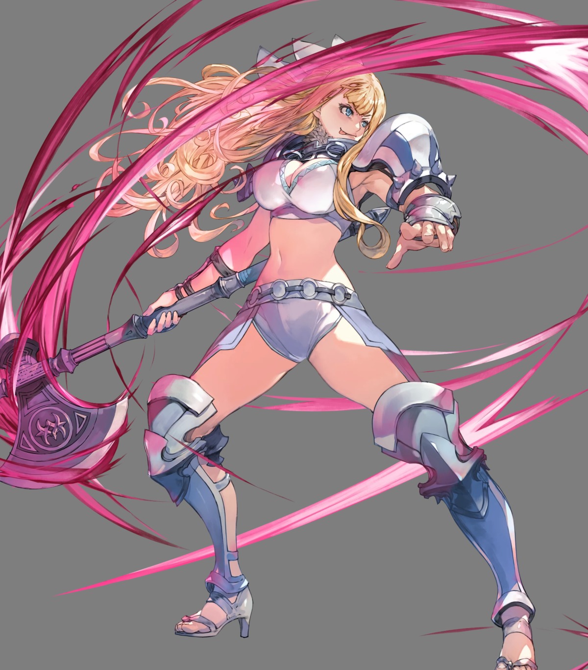 armor bikini_armor charlotte_(fire_emblem) cleavage fire_emblem fire_emblem_if heels nintendo weapon yoshihisa