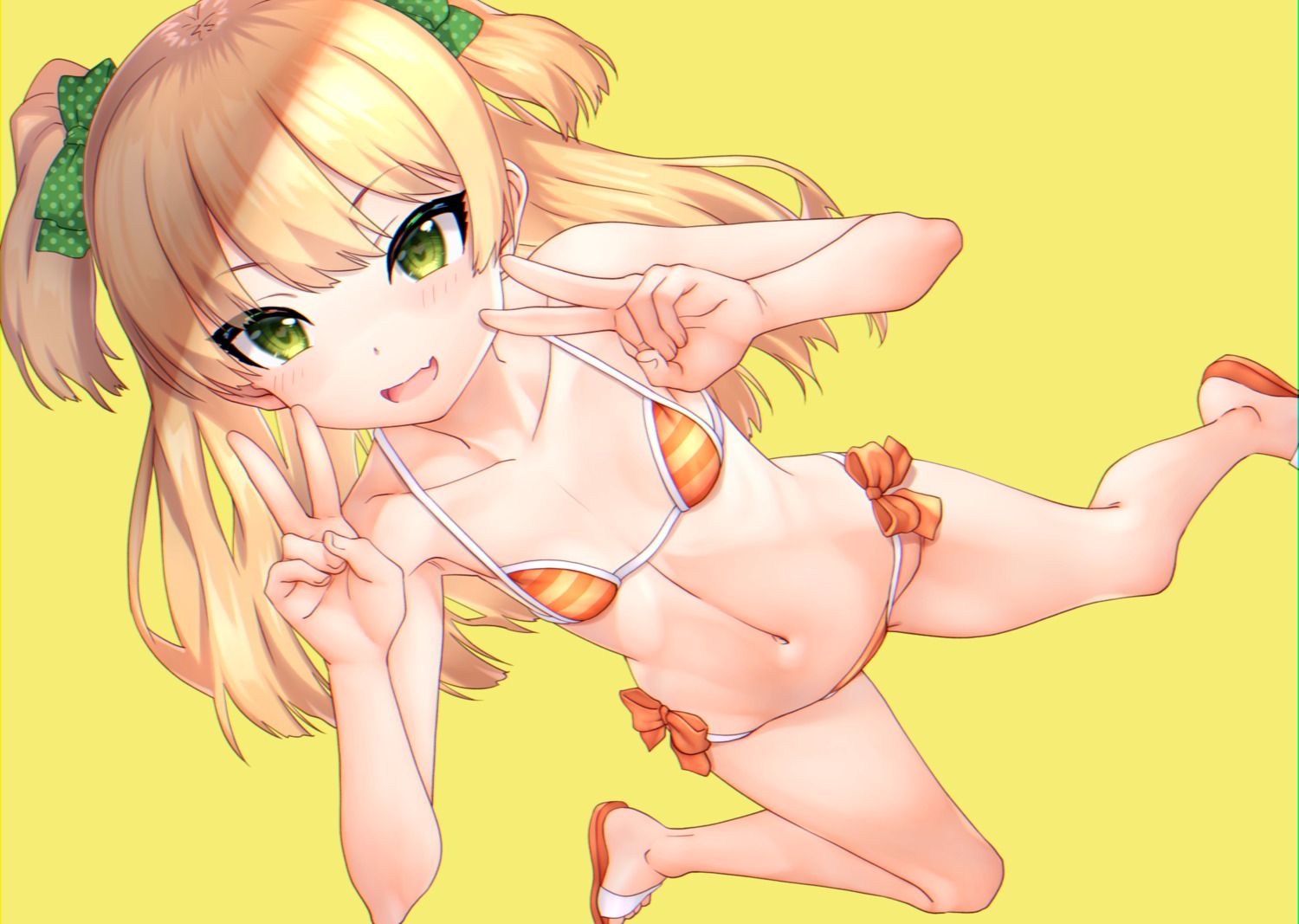 bikini jougasaki_rika loli okina_ika swimsuits the_idolm@ster the_idolm@ster_cinderella_girls