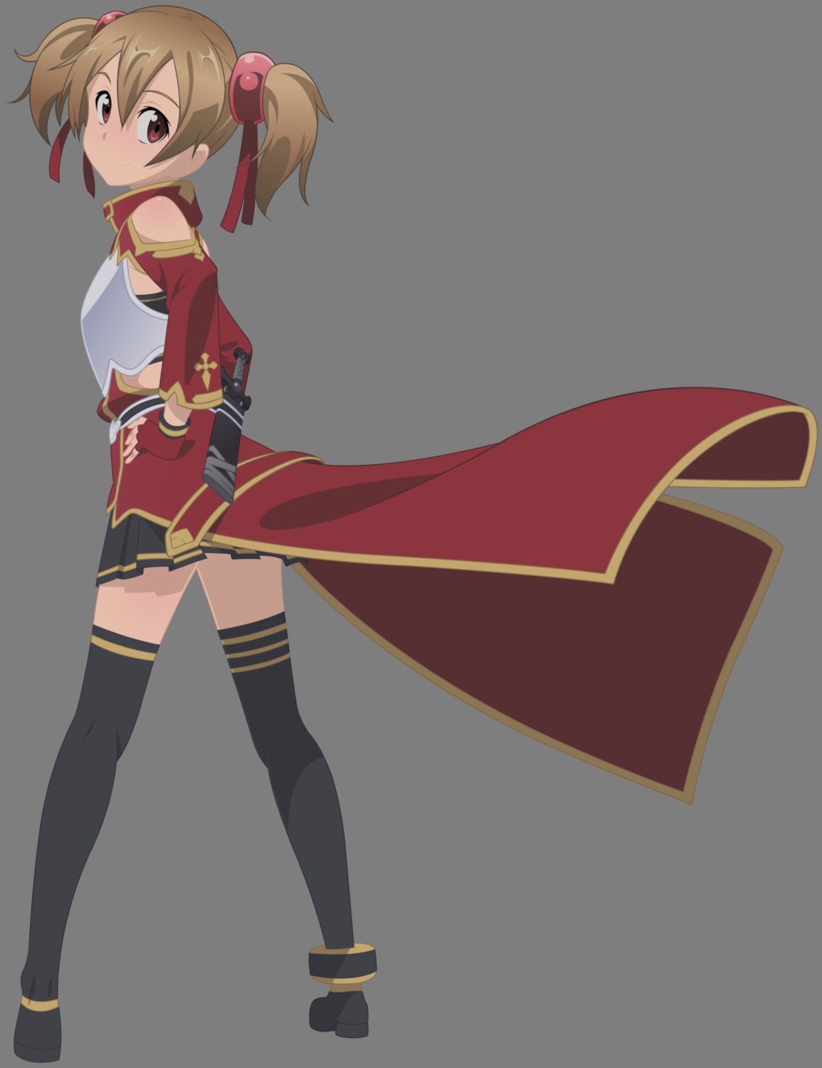 silica sword_art_online thighhighs transparent_png vector_trace