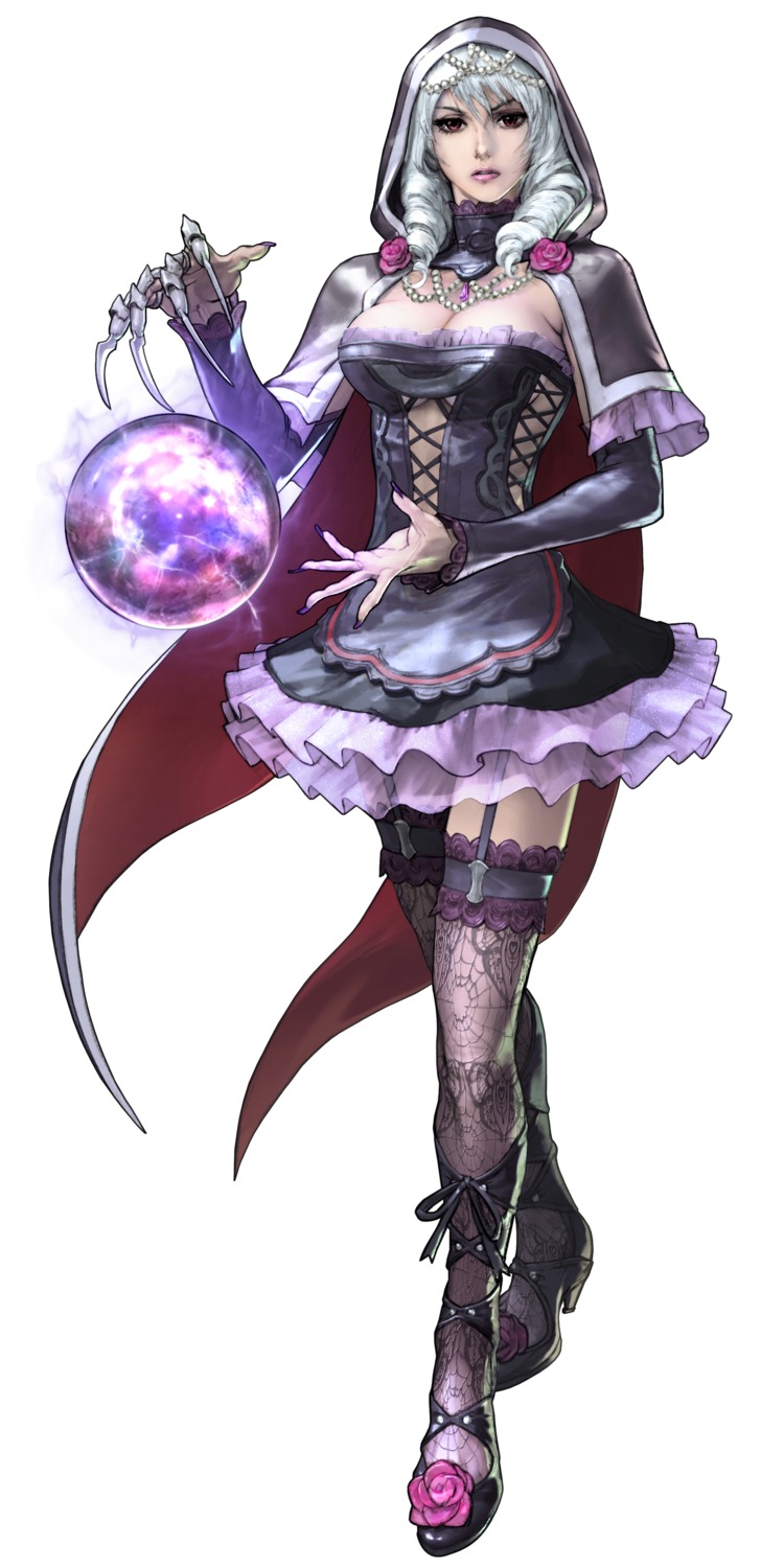 cleavage dress soul_calibur soul_calibur_v stockings thighhighs viola_(soul_calibur)