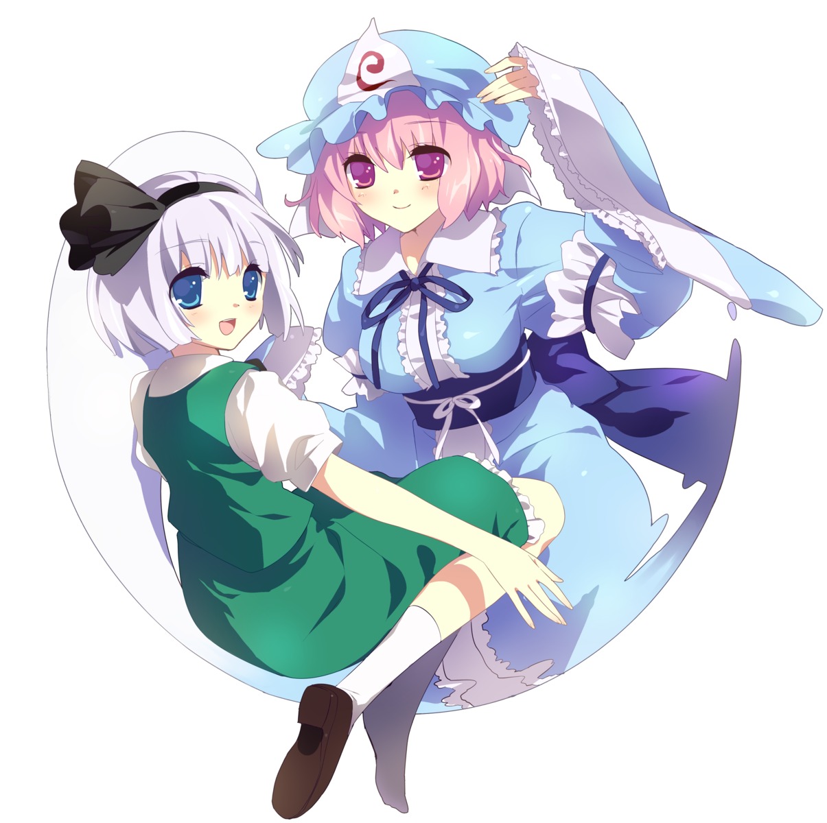 konpaku_youmu myon saigyouji_yuyuko touhou yamamoto_yumiko