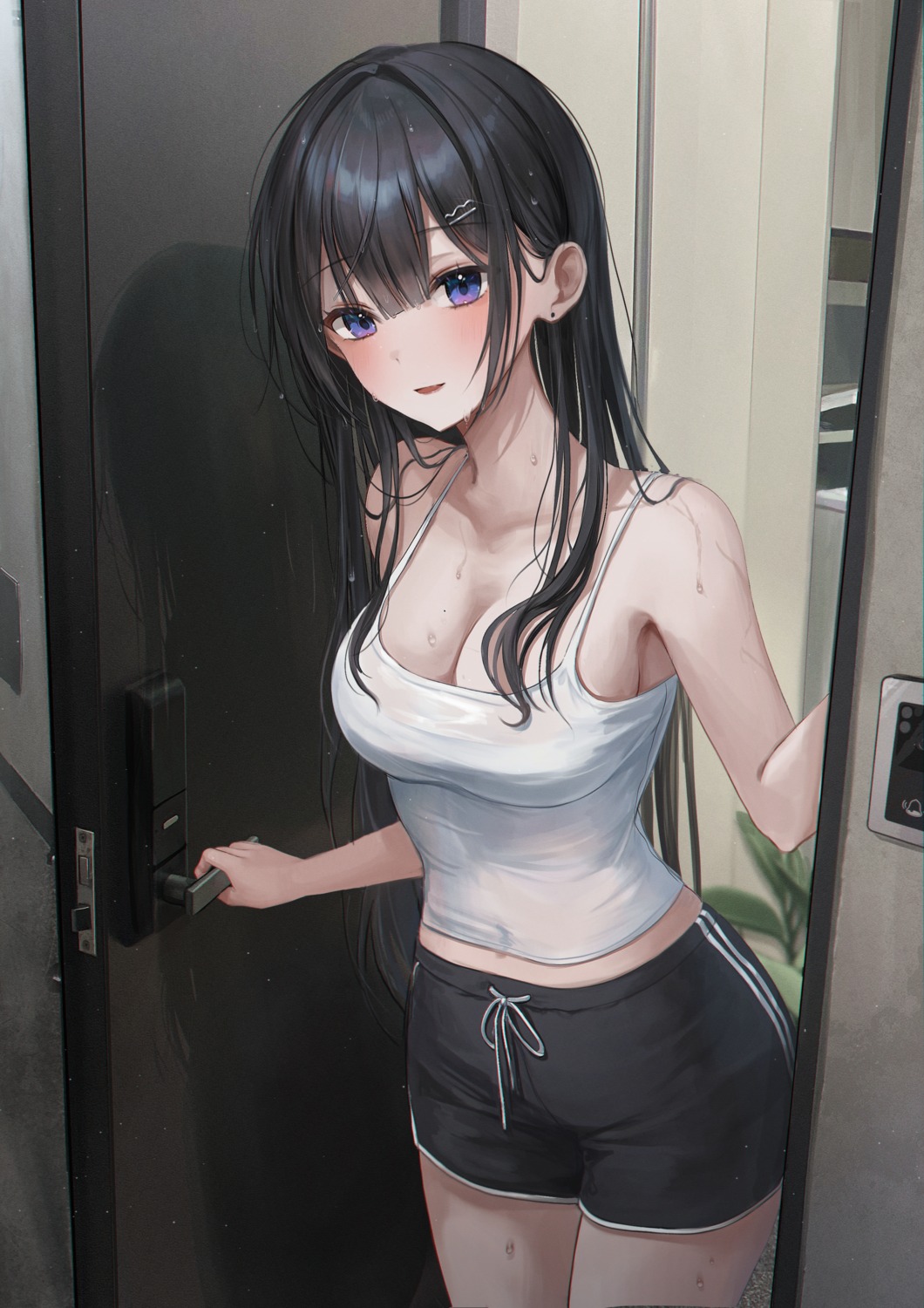 myowa no_bra see_through wet wet_clothes