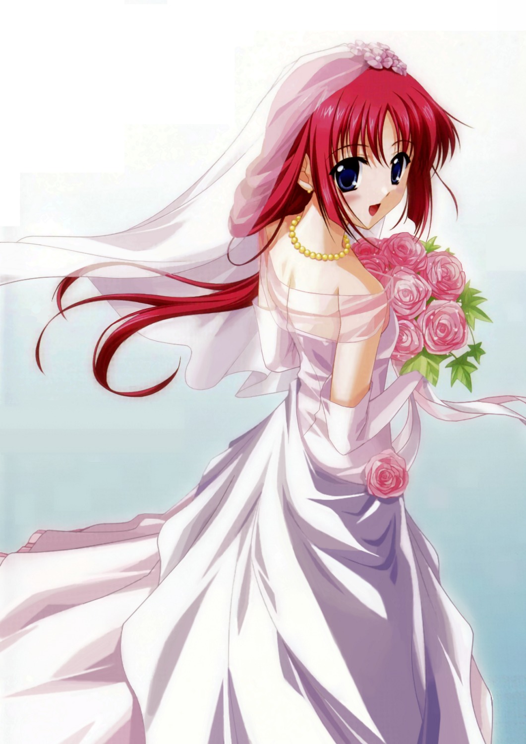 da_capo da_capo_(series) disc_cover dress shirakawa_kotori wedding_dress