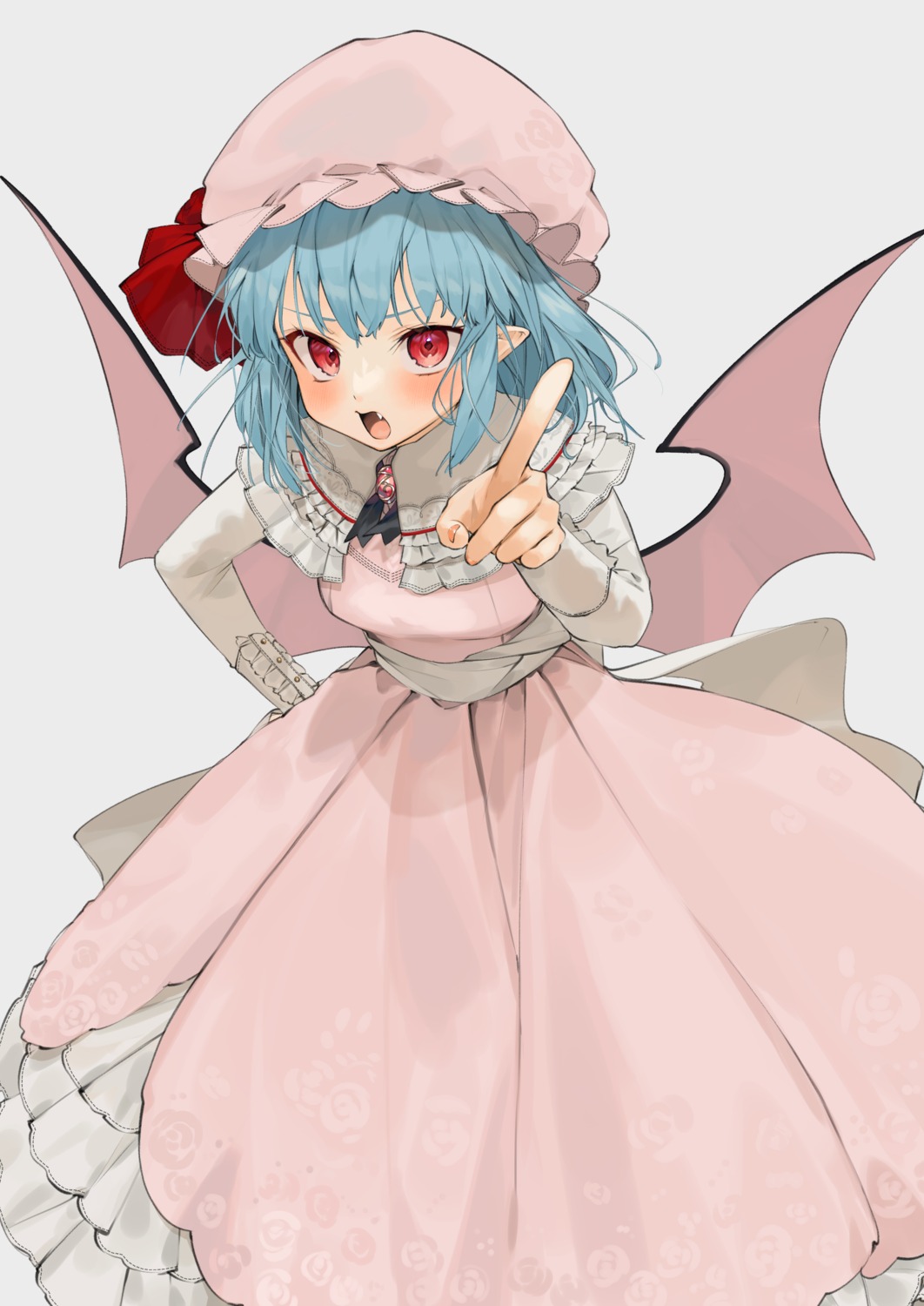 dress gotoh510 pointy_ears remilia_scarlet touhou wings
