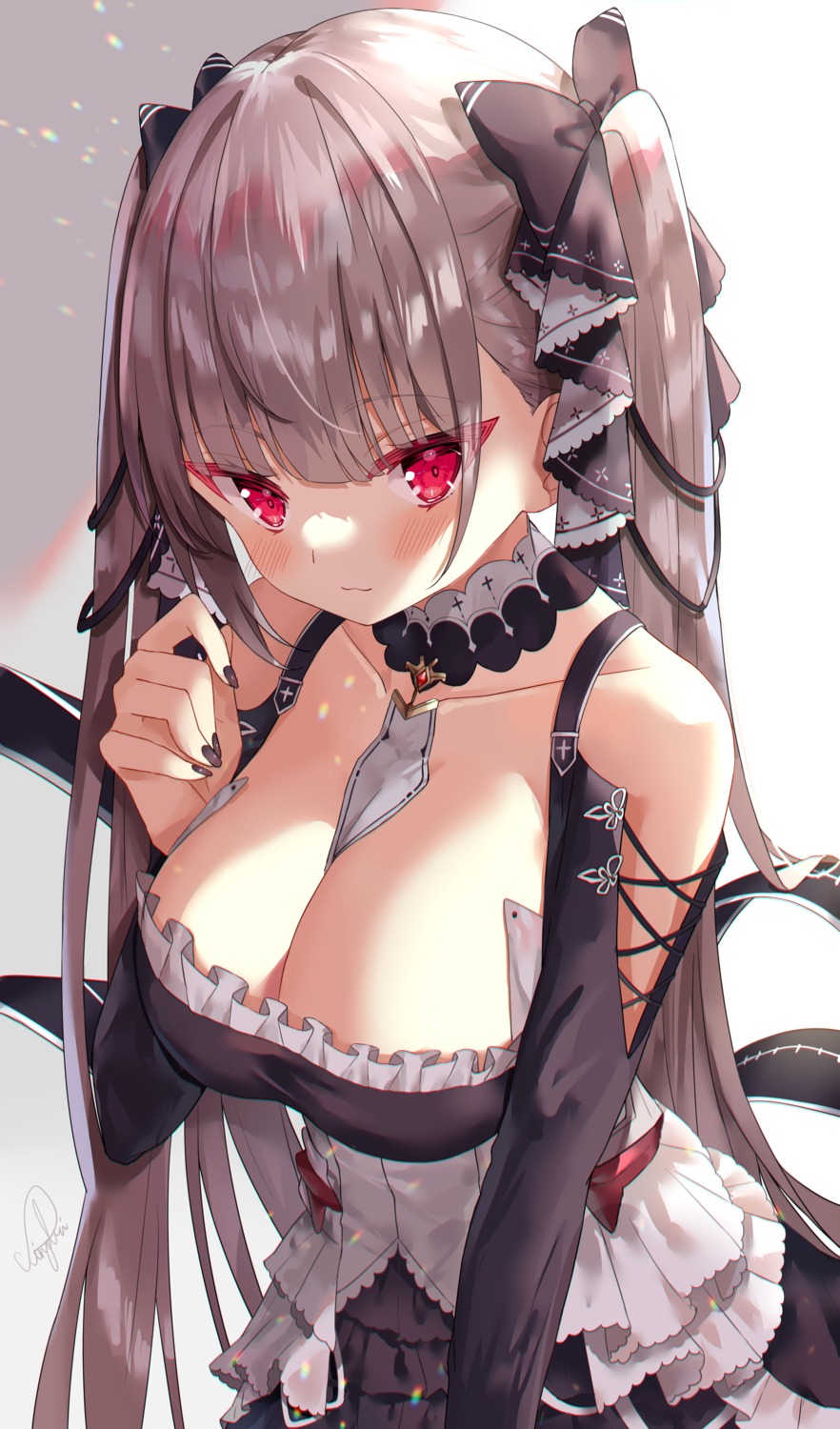 azur_lane formidable_(azur_lane) gothic_lolita lolita_fashion no_bra sinobi_illust