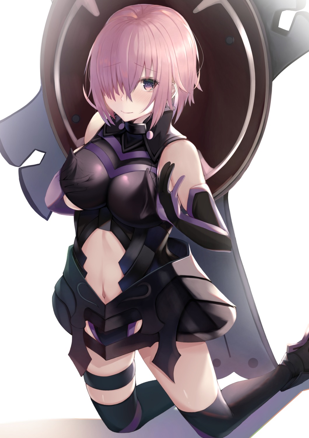 armor fate/grand_order garter kazuha_(saku_kn) mash_kyrielight thighhighs