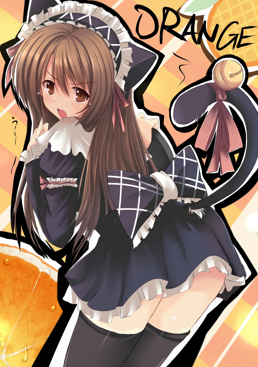 animal_ears dreamlight2000 gakusaku maid nekomimi tail thighhighs