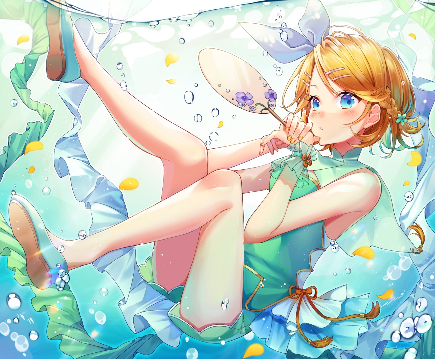 asian_clothes ion_(on01e) kagamine_rin vocaloid