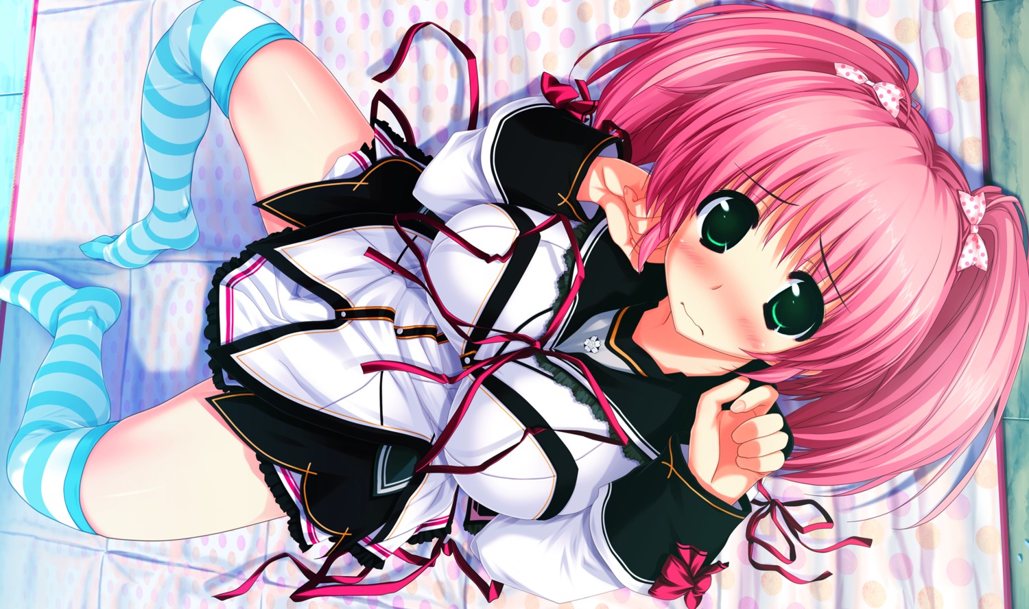 clochette game_cg hayase_manami kamikaze_explorer oshiki_hitoshi seifuku thighhighs