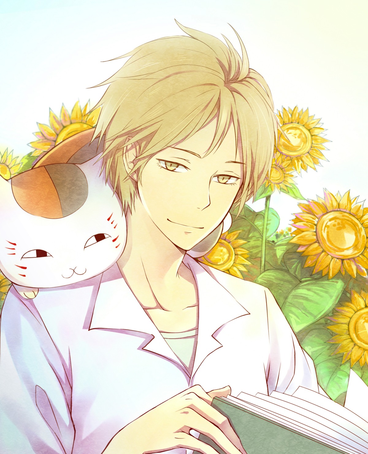 male natsume_takashi natsume_yuujinchou neko nyanko zxs1103