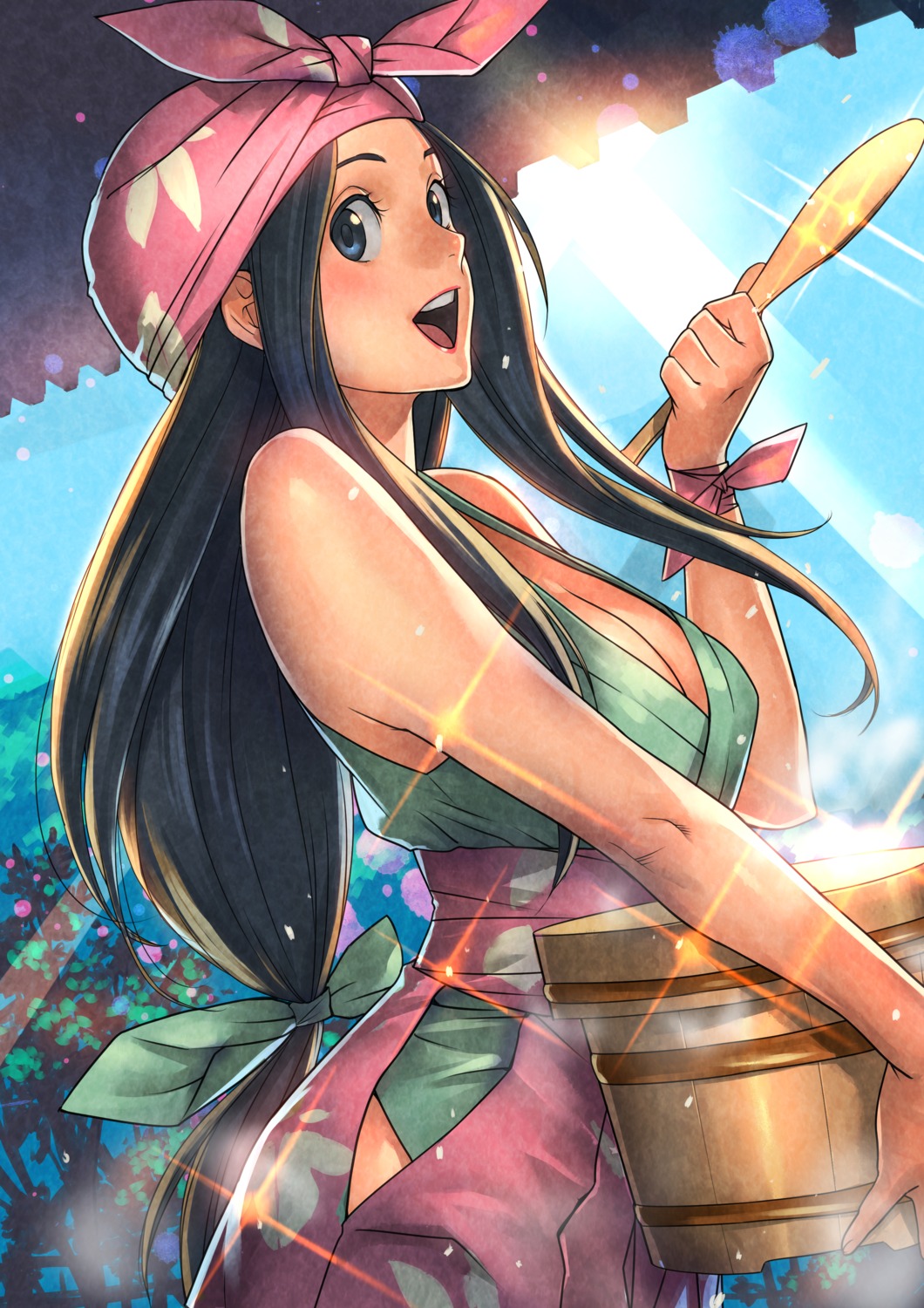 cleavage japanese_clothes tagme toukiden