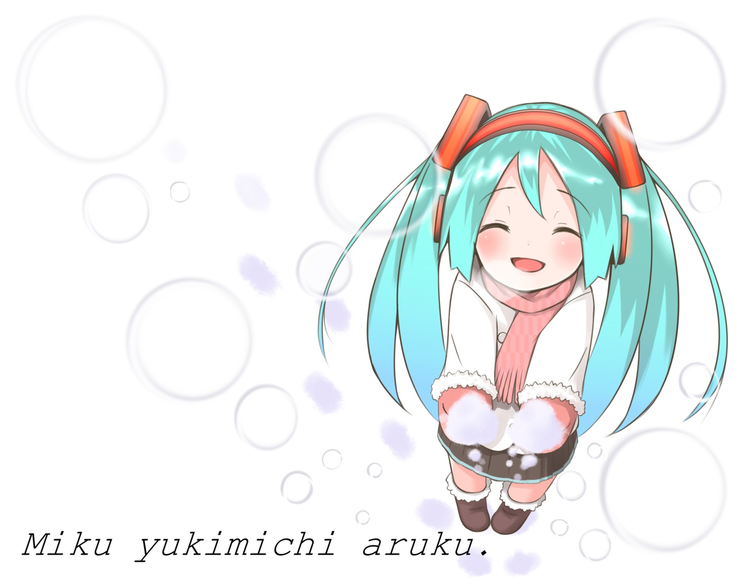 hatsune_miku headphones pokachu vocaloid