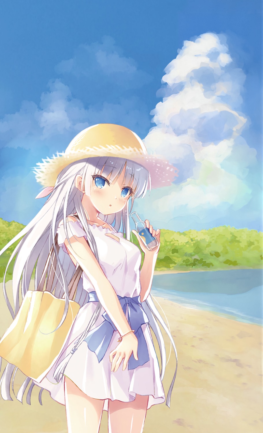 dress humuyun key naruse_shiroha summer_dress summer_pockets summer_pockets_reflection_blue