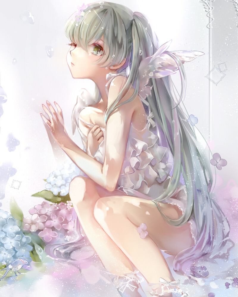 dress hatsune_miku tukino_(panna) vocaloid wings