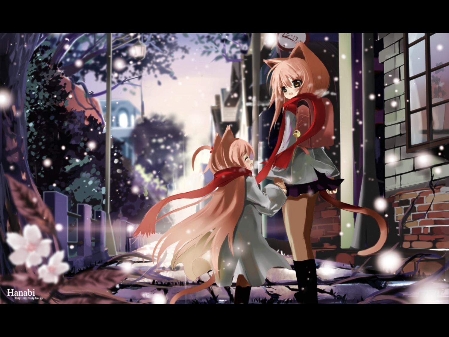 animal_ears i.s.w nekomimi shino_(eefy) wallpaper