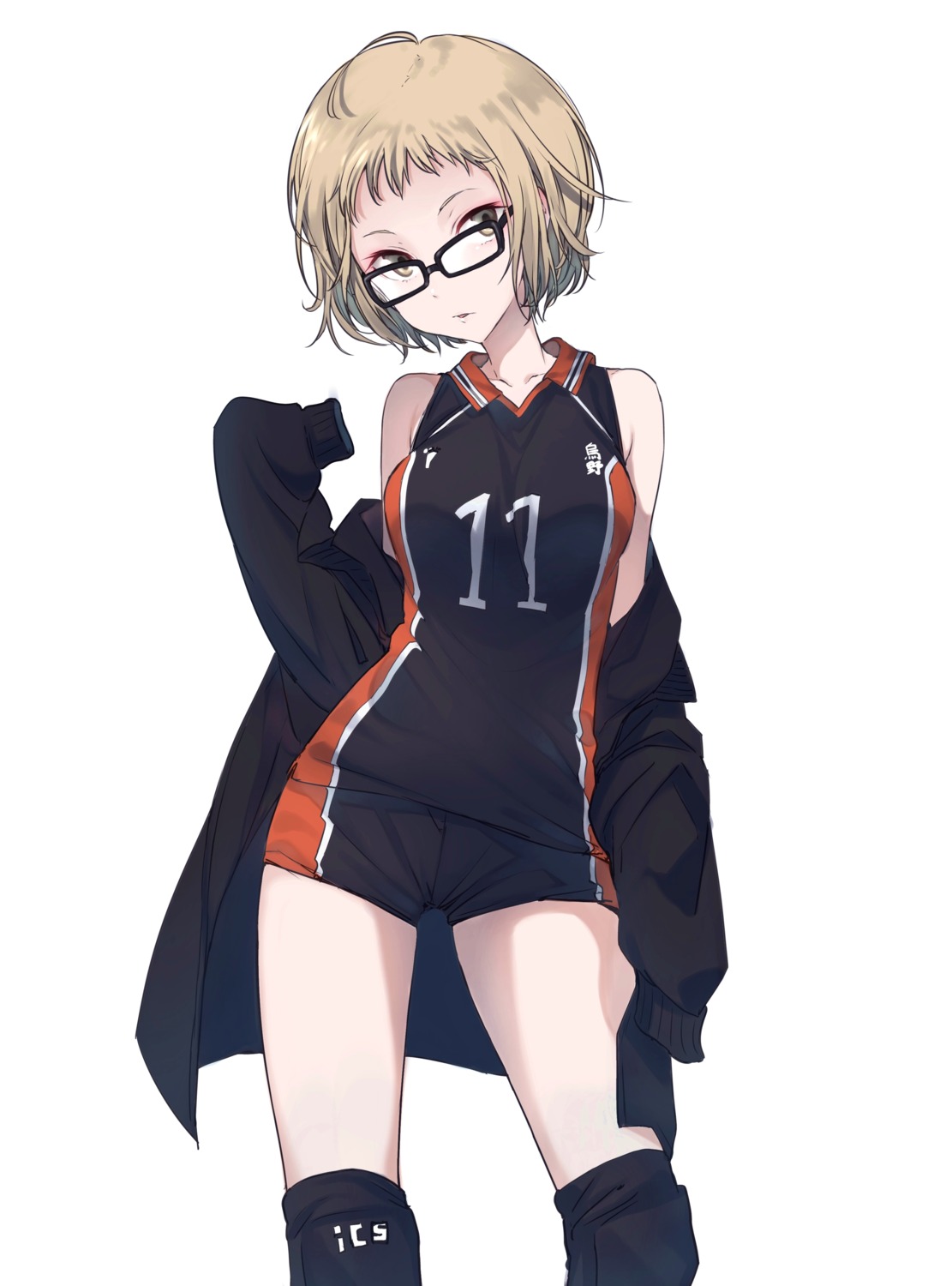 genderswap gym_uniform haikyuu!! maruchi megane tsukishima_kei