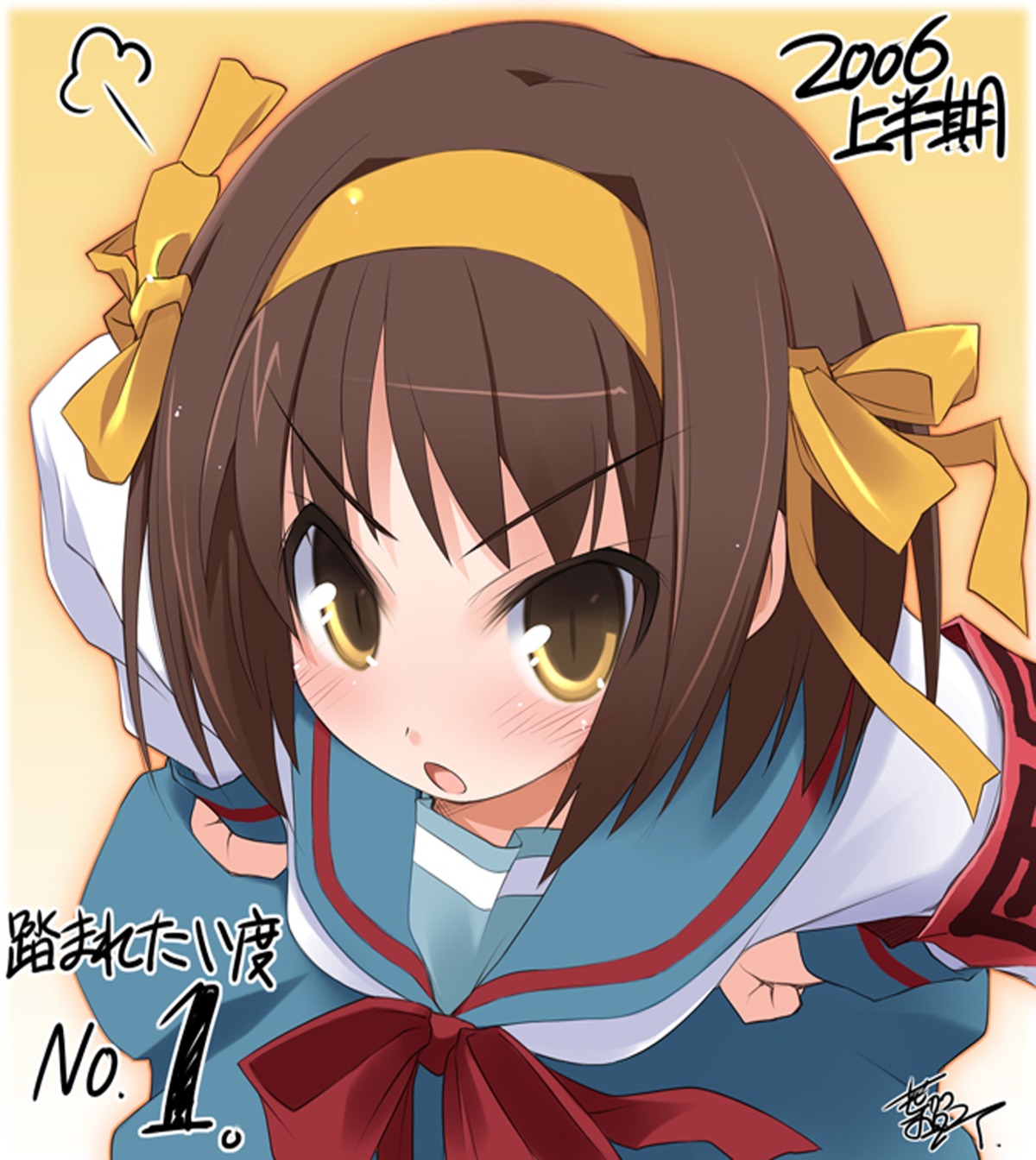 haga_yui seifuku suzumiya_haruhi suzumiya_haruhi_no_yuuutsu