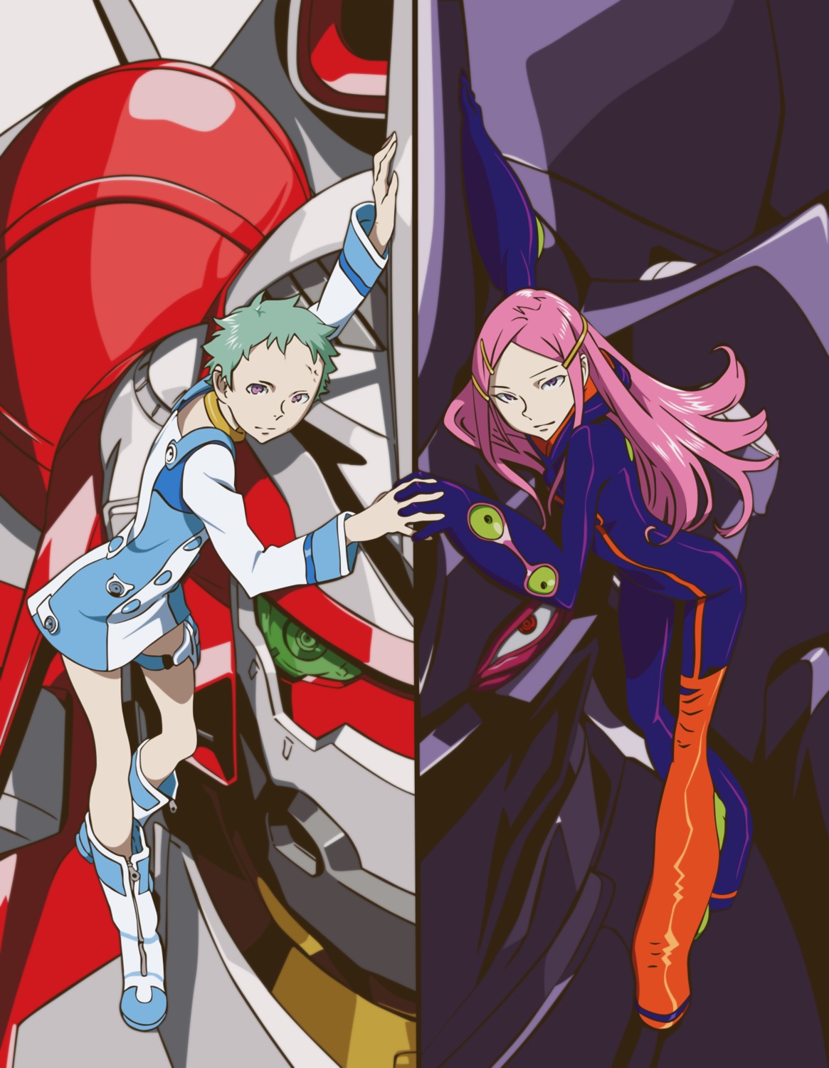 anemone bodysuit dress eureka eureka_seven garter kawamori_shouji mecha nirvash_typetheend nirvash_typezero yoshida_kenichi