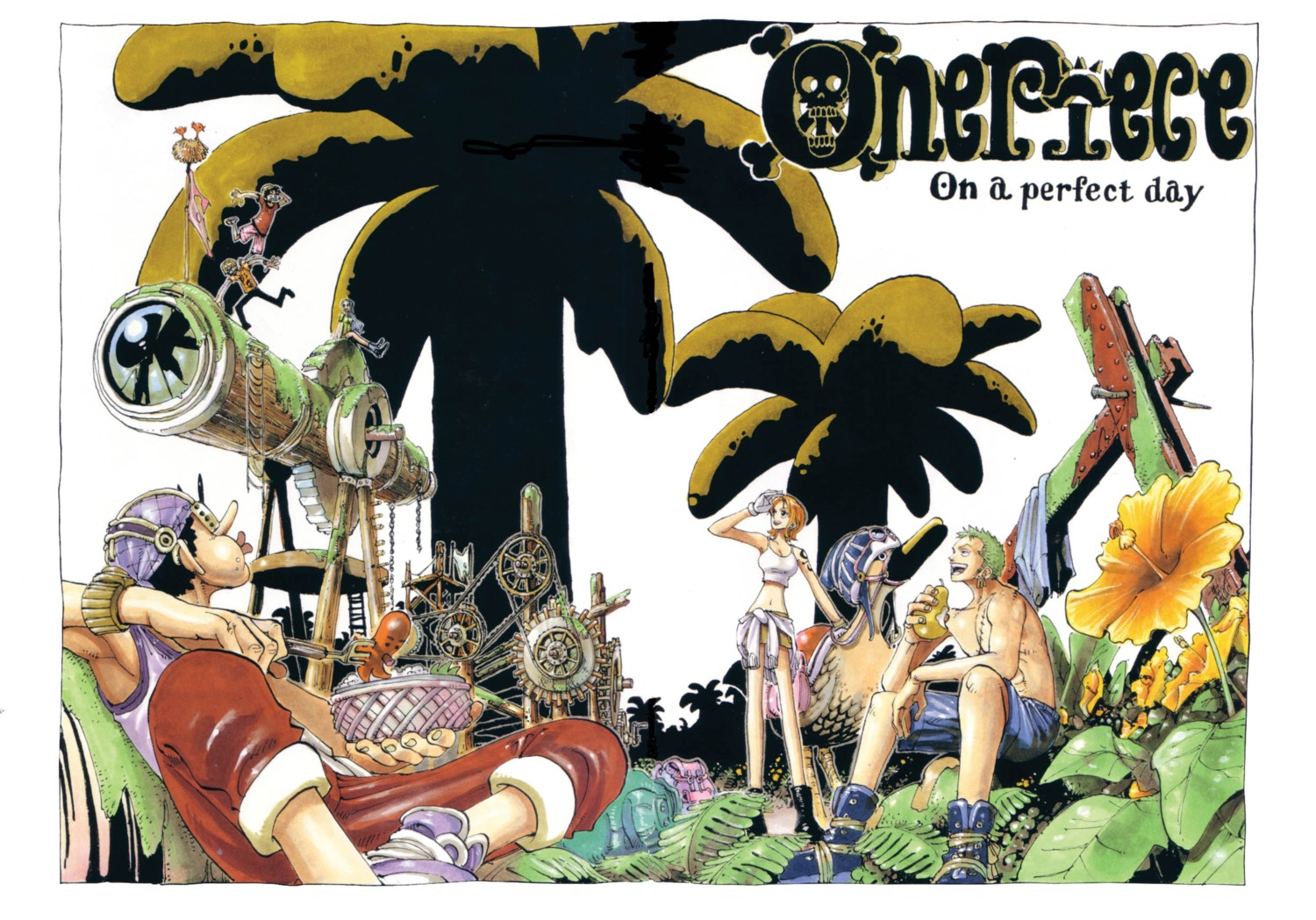 carue monkey_d_luffy nami nefertari_vivi oda_eiichirou one_piece roronoa_zoro usopp vinsmoke_sanji