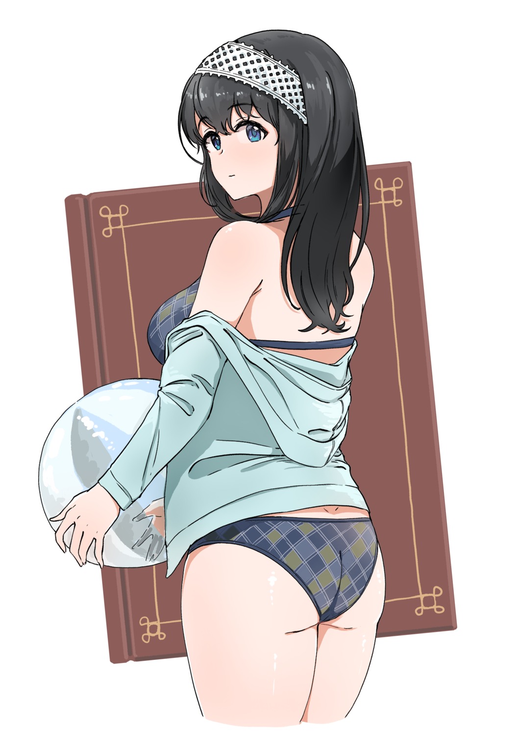 ass bikini open_shirt sagisawa_fumika swimsuits the_idolm@ster the_idolm@ster_cinderella_girls ushimochi