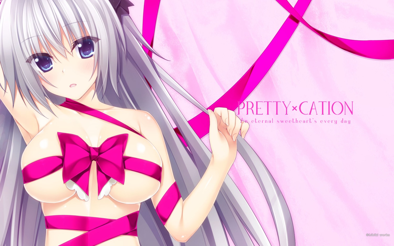 elektrichka_sapsan hibiki_works naked_ribbon oryou pretty_x_cation wallpaper