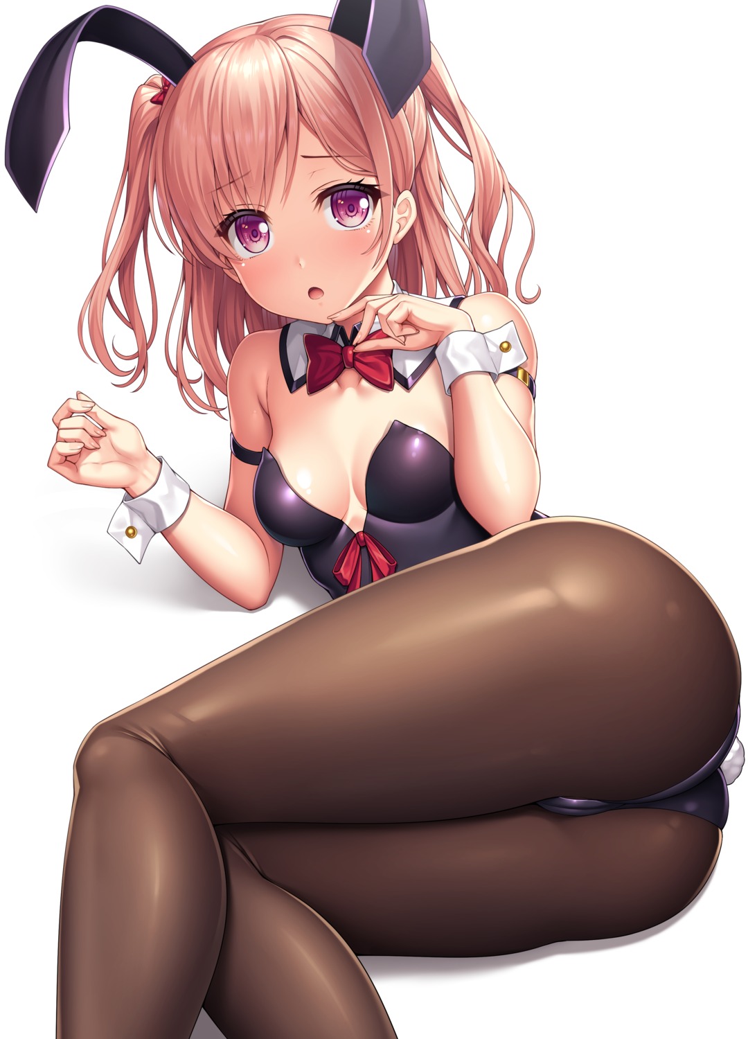 animal_ears ass bang_dream! bunny_ears bunny_girl cameltoe hiromachi_nanami lambda_(artist) no_bra pantyhose tail