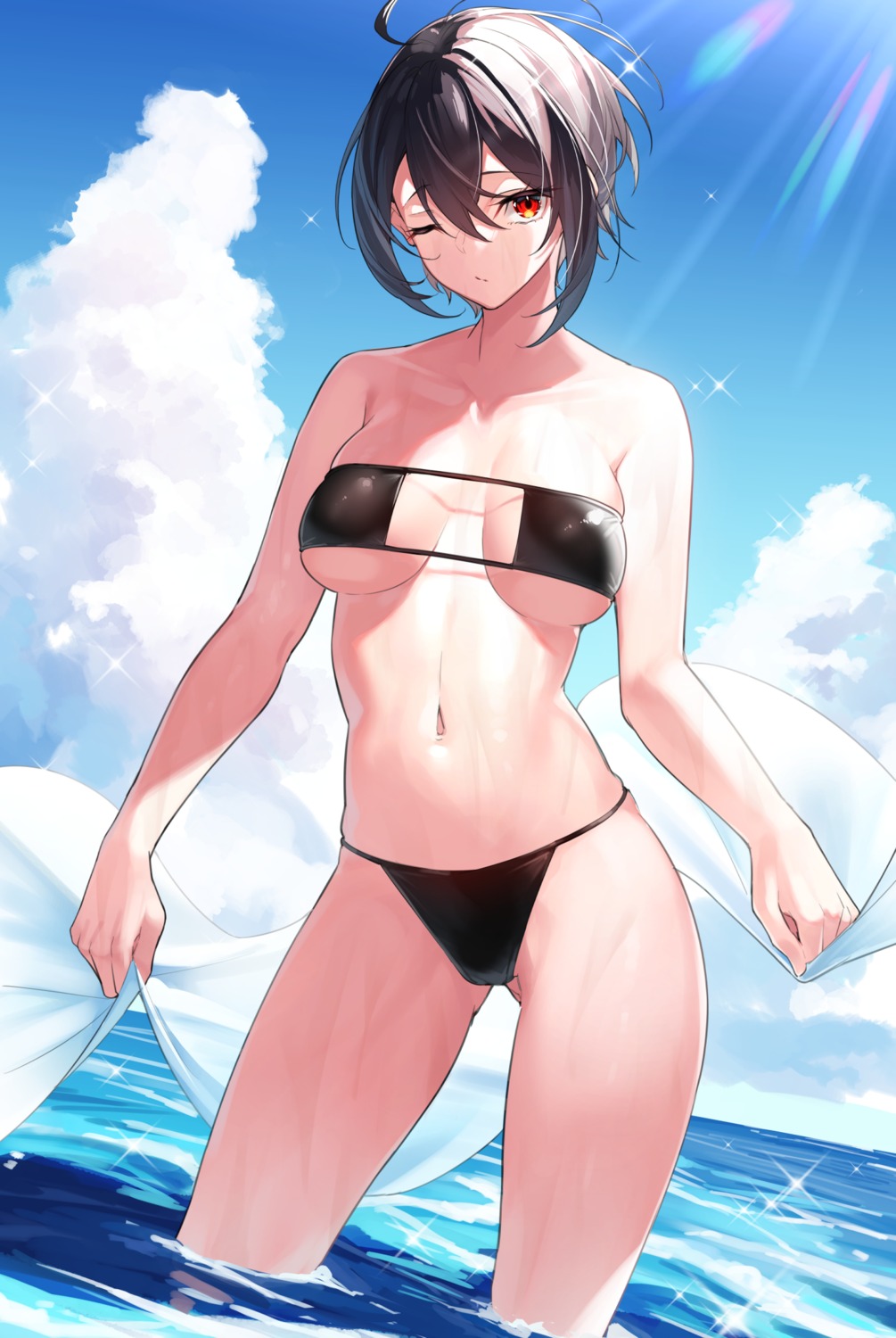 bikini swimsuits wet yamanokami_eaka