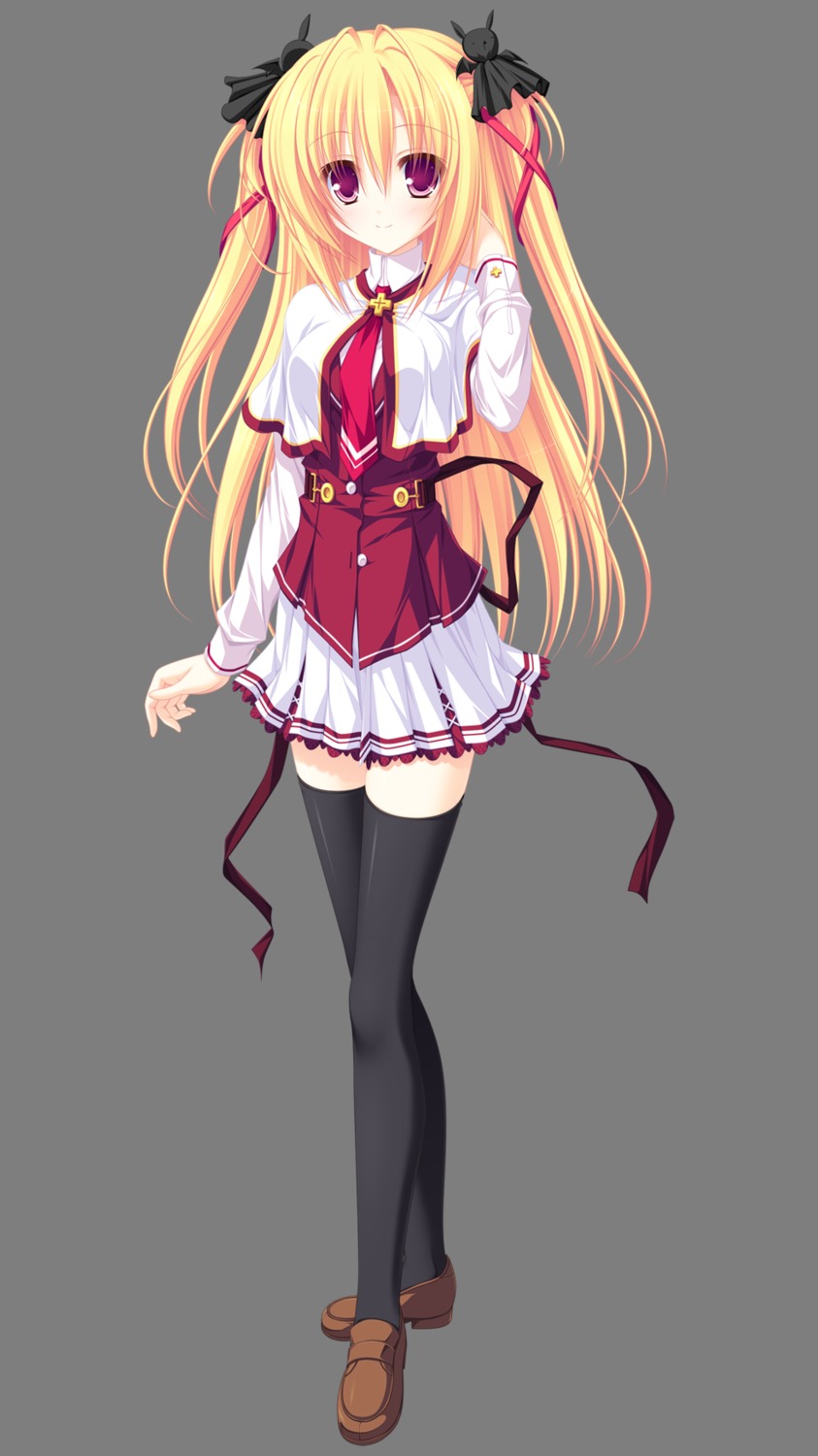 lunaris_filia mikagami_mamizu seifuku sylvia_luna_infinitus thighhighs transparent_png whirlpool