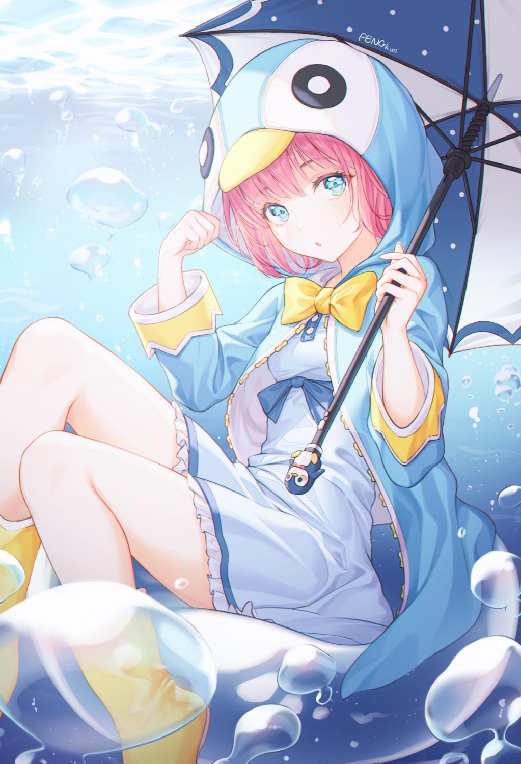 dress peng_kun penguin skirt_lift umbrella