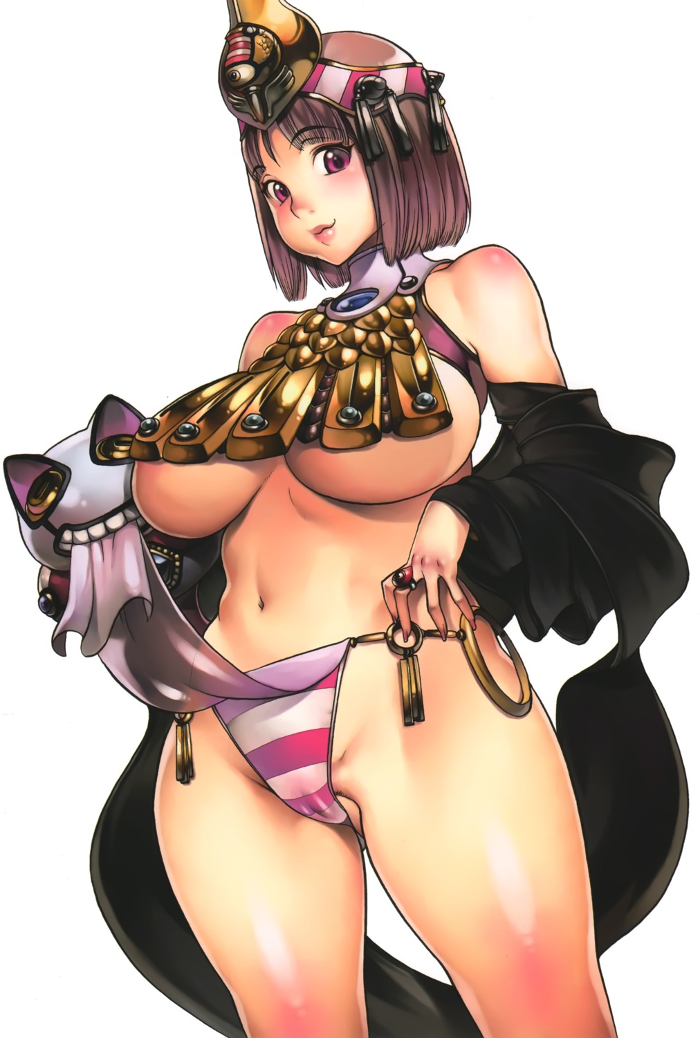 cameltoe f.s menace pantsu queen's_blade see_through setra shimapan underboob