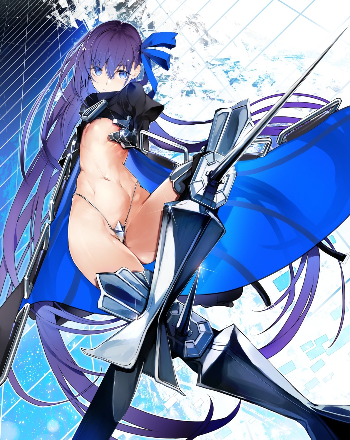 armor fate/extra fate/extra_ccc fate/grand_order fate/stay_night meltryllis nishiide_kengorou pantsu thighhighs thong