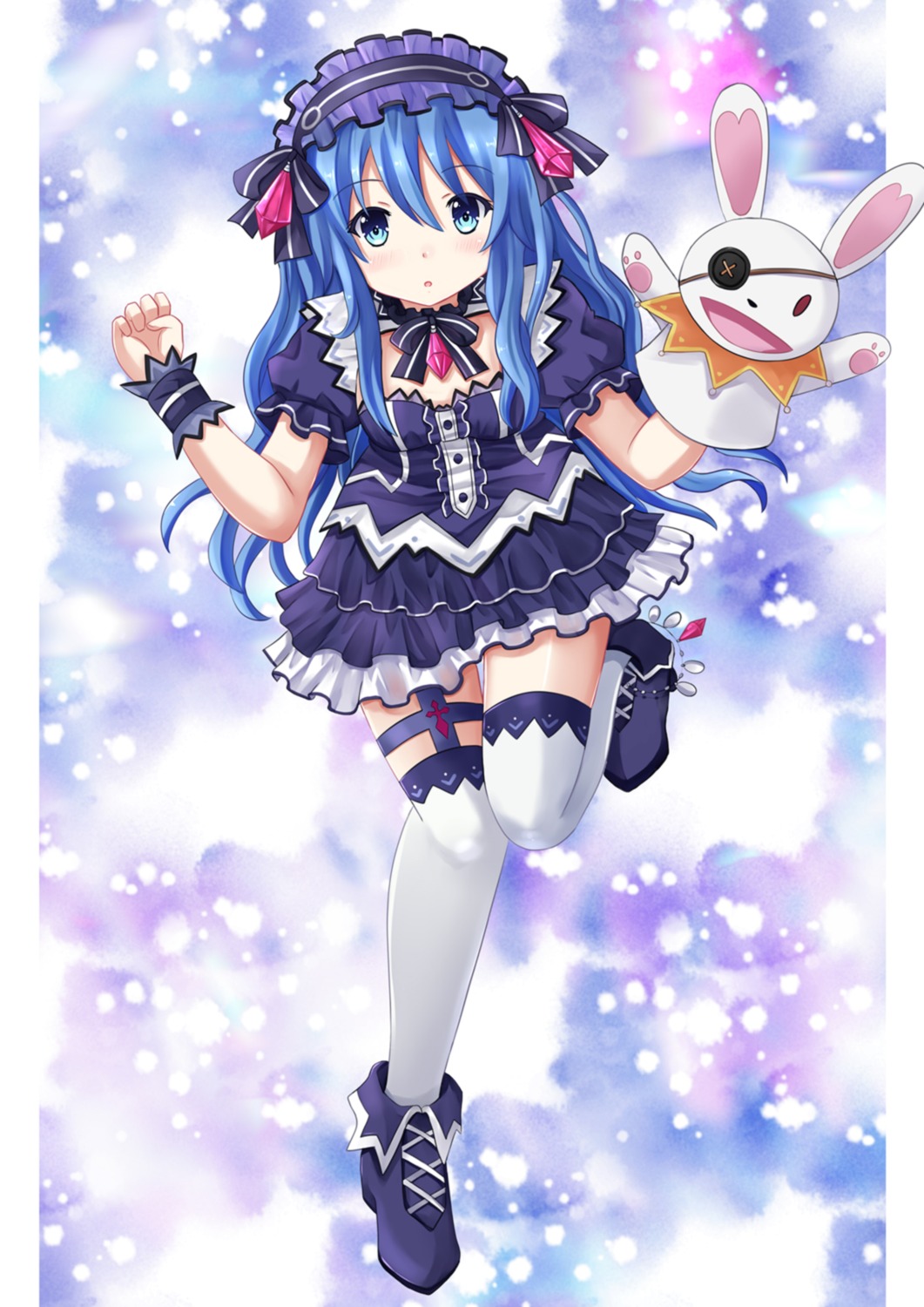 cosplay date_a_live fairy_fencer_f himekawa_yoshino kazenokaze thighhighs