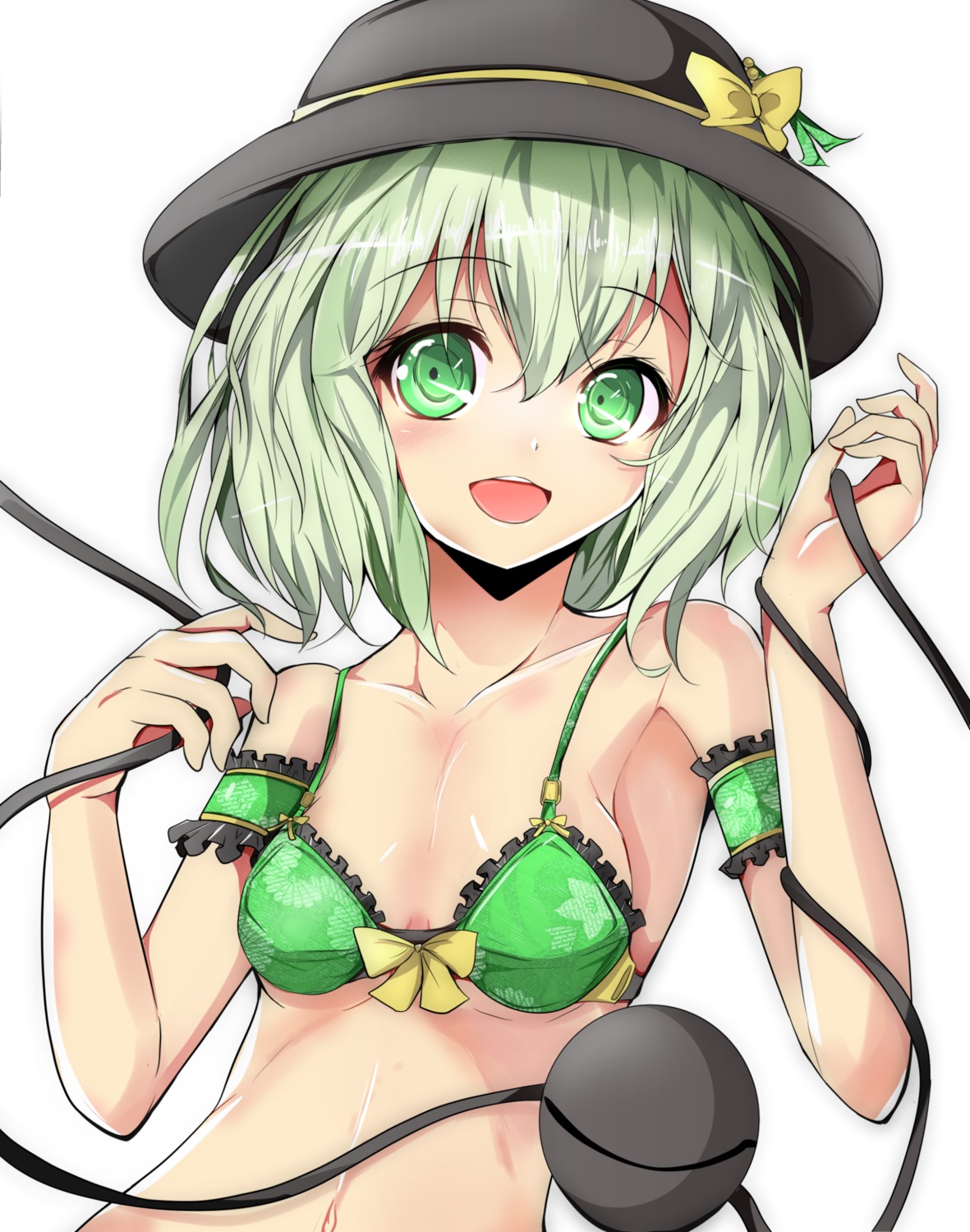 bikini cleavage komeiji_koishi swimsuits touhou underboob velia