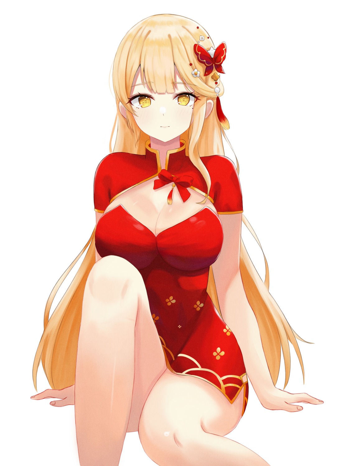 chinadress cleavage kano_(wi3028) skirt_lift