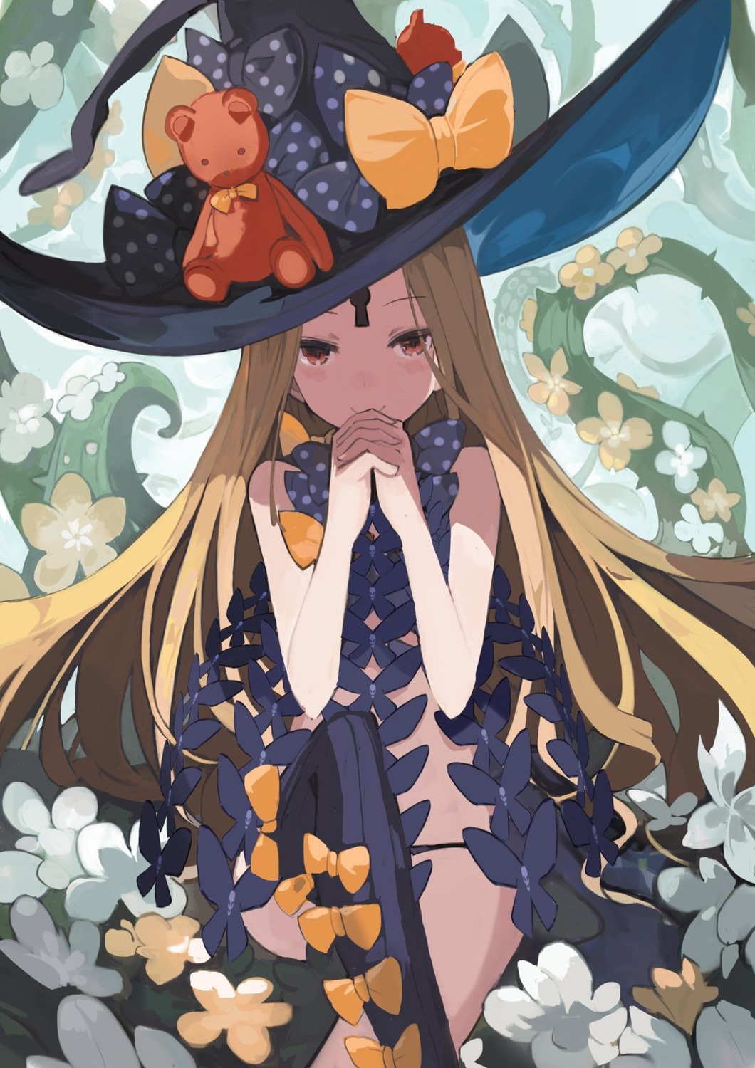 alchemaniac fate/grand_order pantsu thighhighs topless witch