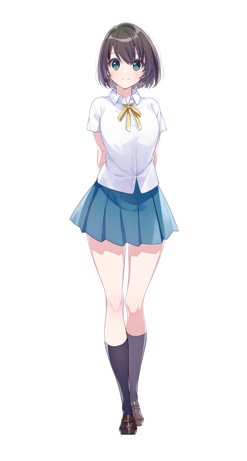 aonatsu_line giga seifuku shiino_kotone u35