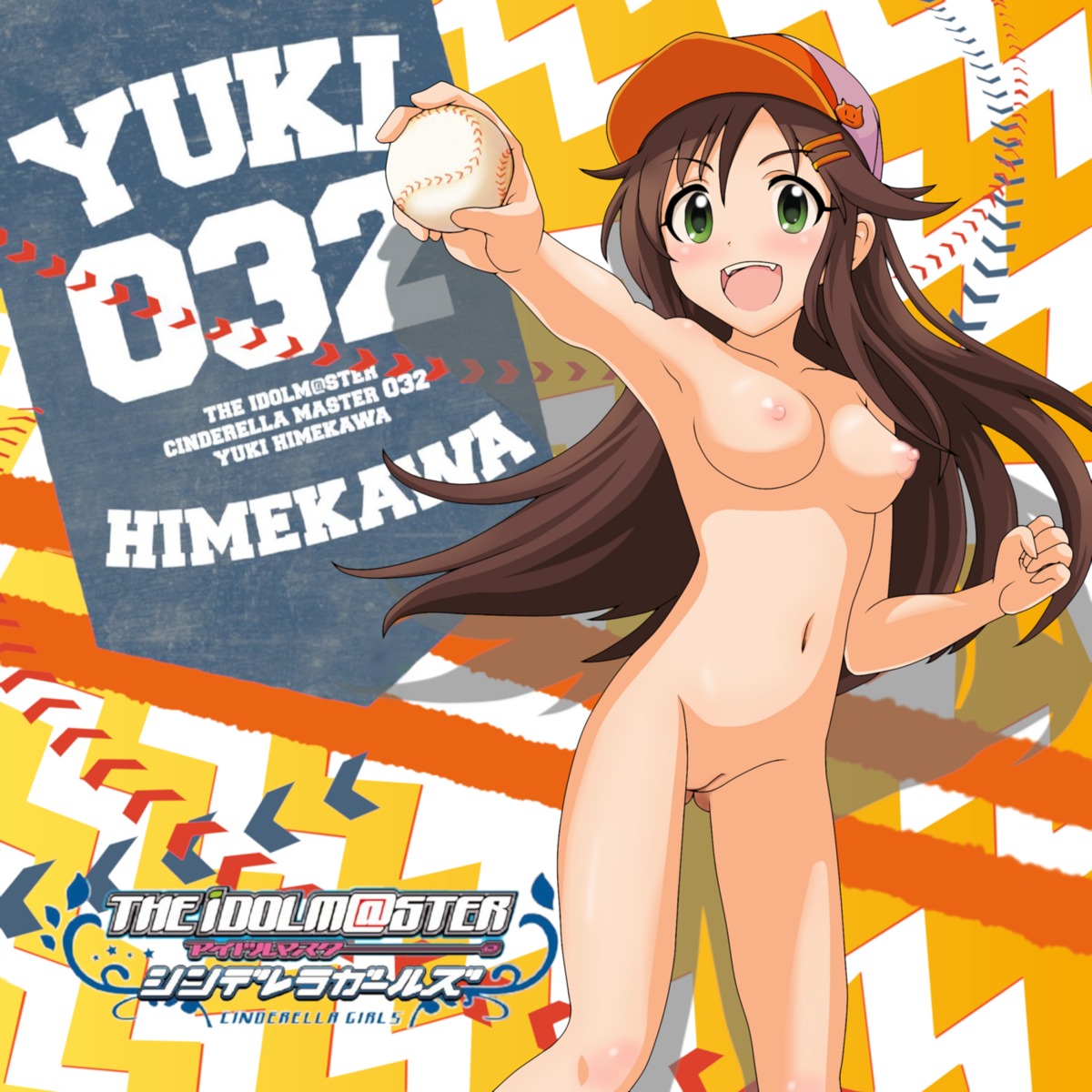 baseball himekawa_yuki naked nipples photoshop pussy the_idolm@ster the_idolm@ster_cinderella_girls uncensored