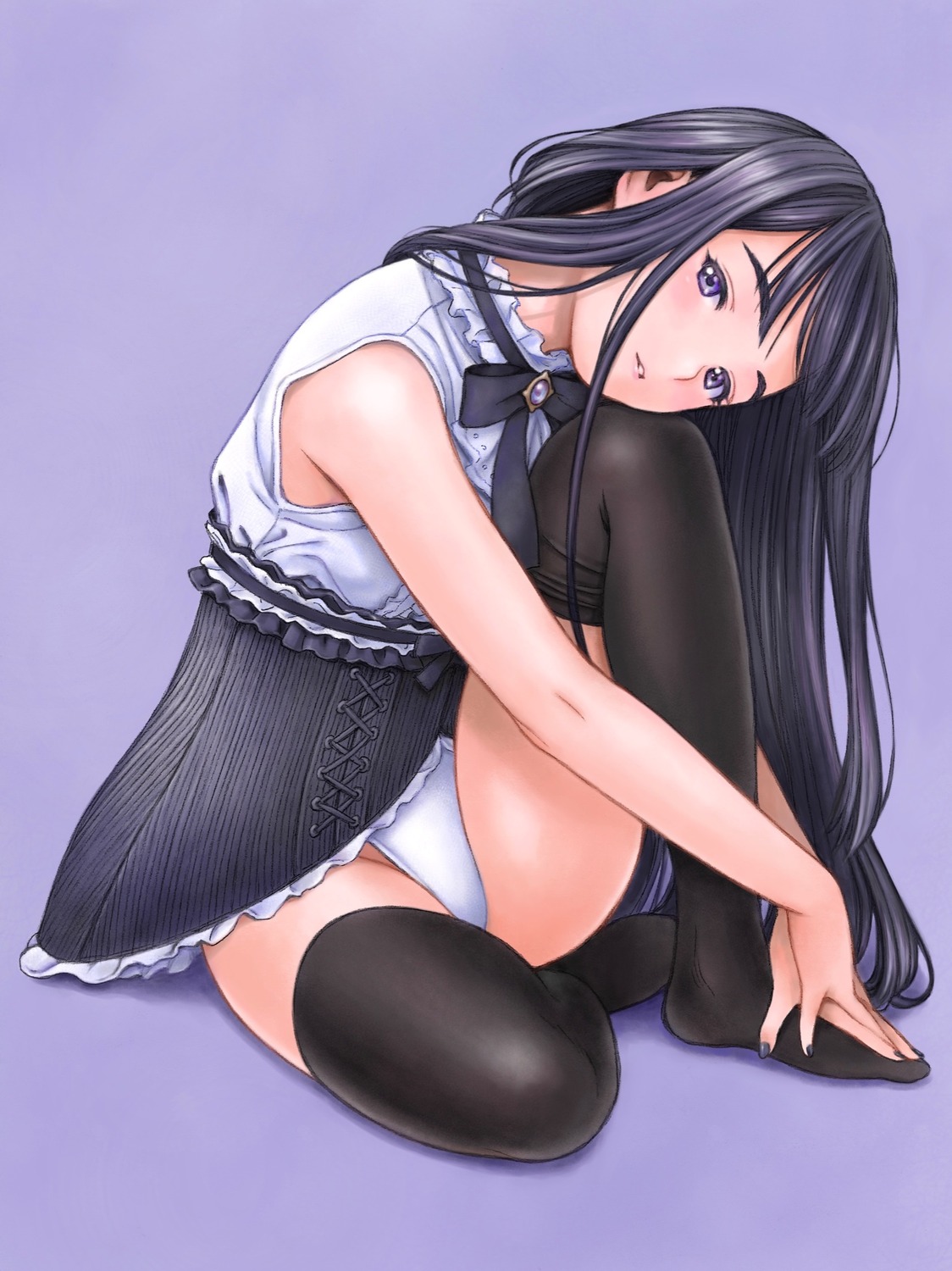 pantsu skirt_lift thighhighs yug