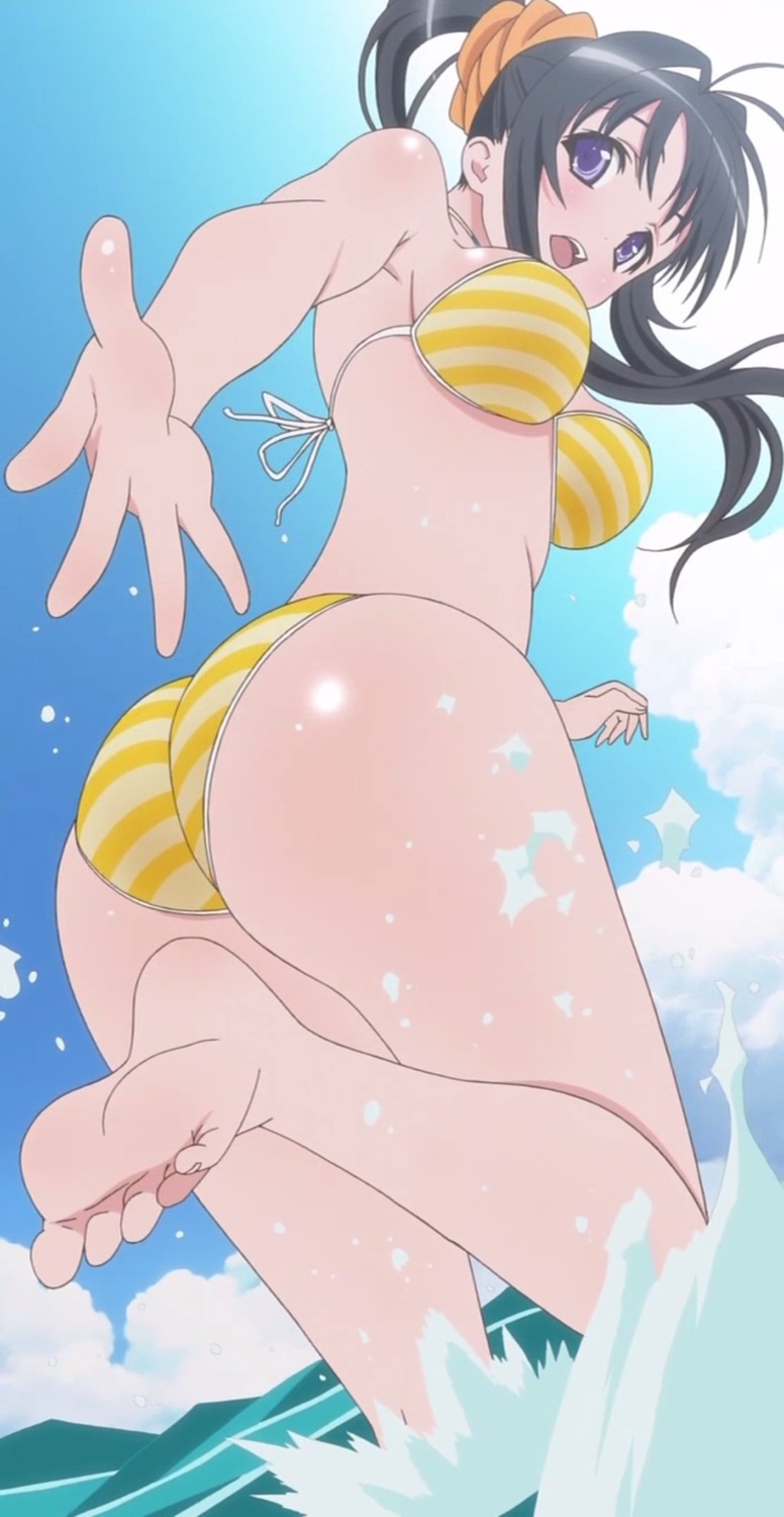 ass bikini cap kanokon minamoto_chizuru swimsuits