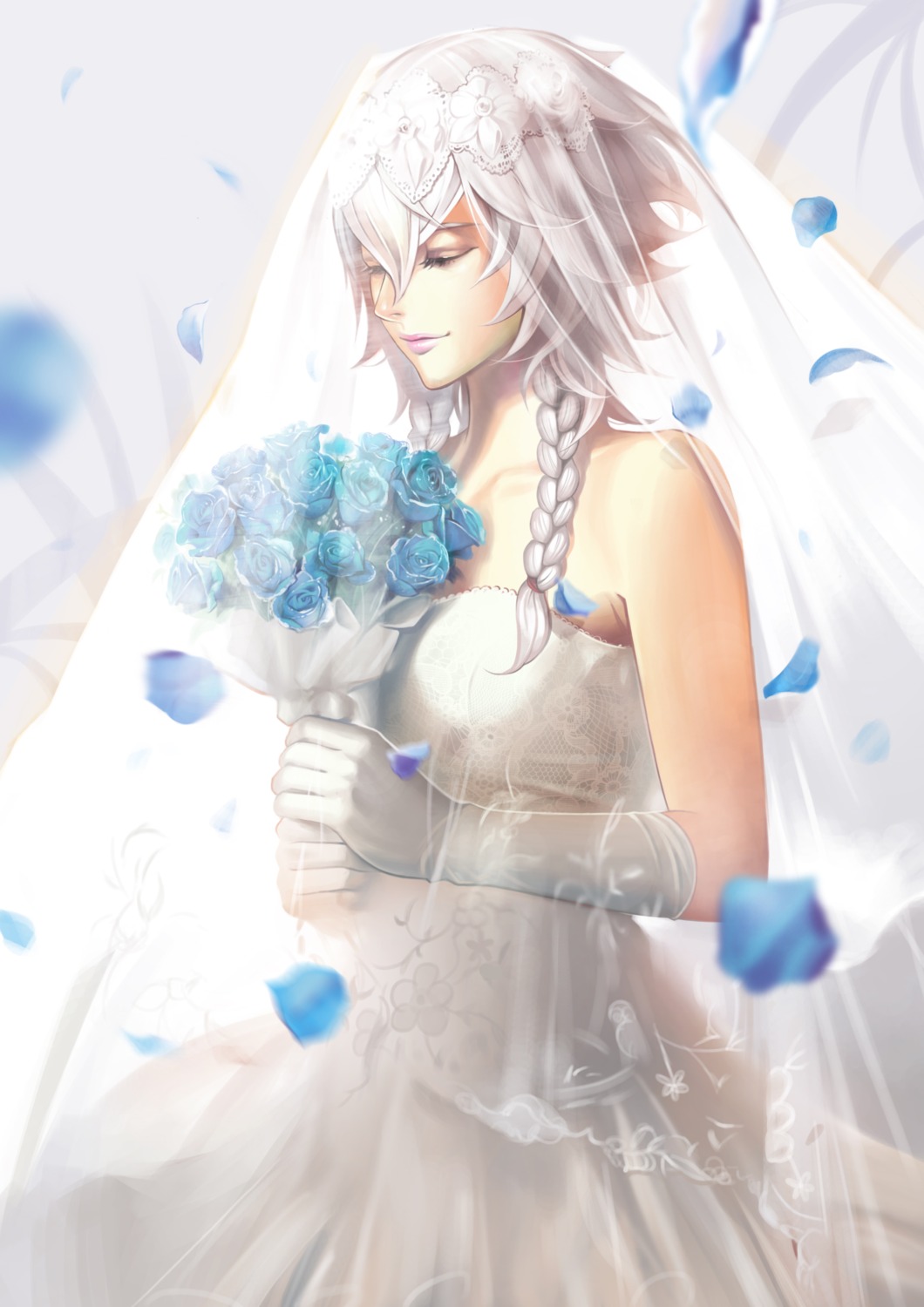 dantewontdie dress izayoi_sakuya touhou wedding_dress