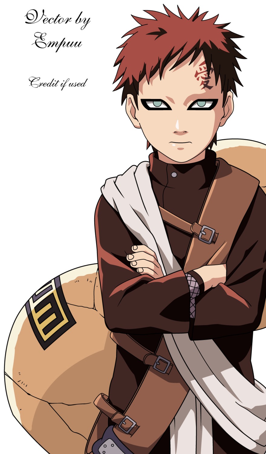 gaara male naruto vector_trace watermark